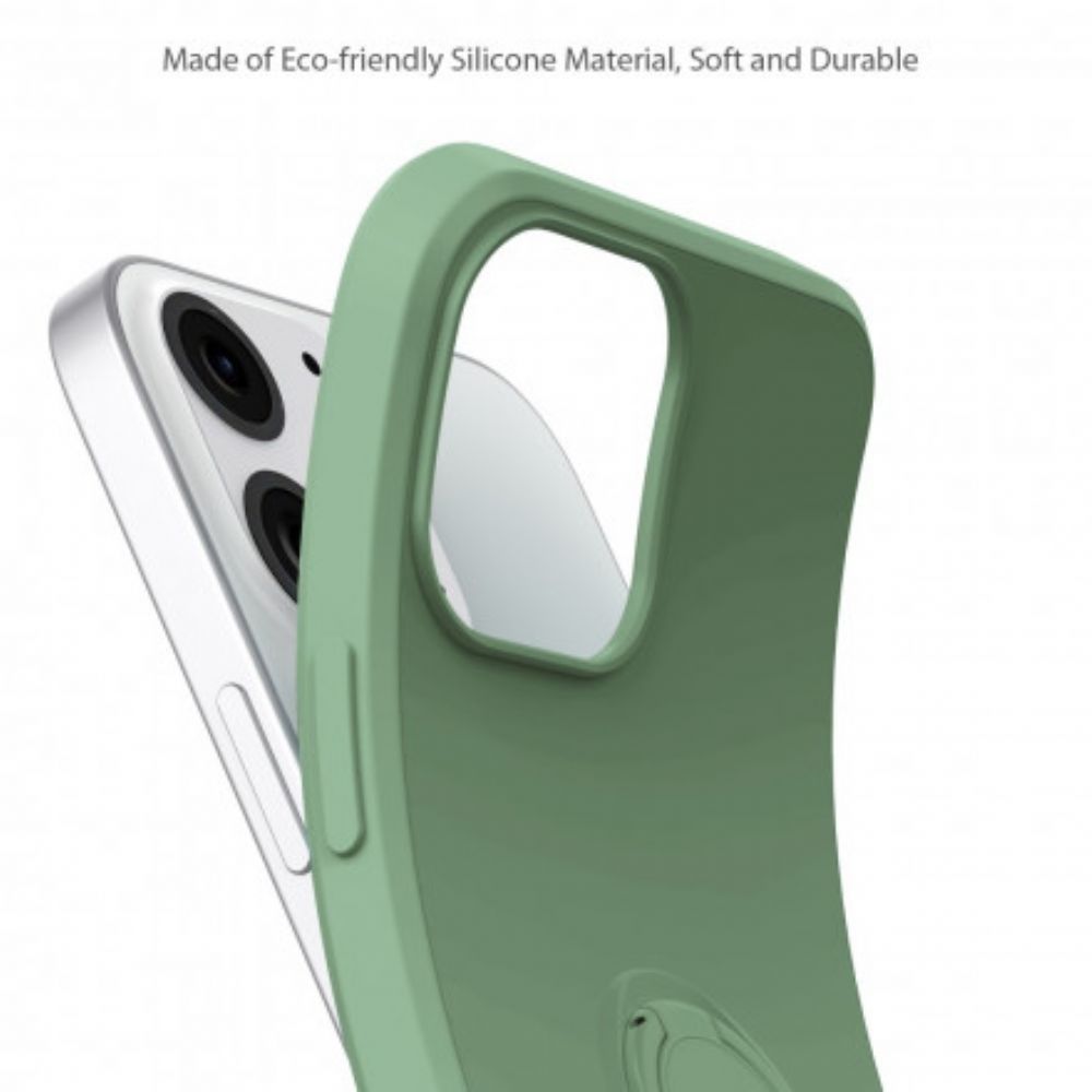 Hoesje voor iPhone 13 Siliconen Met Houder En Koord