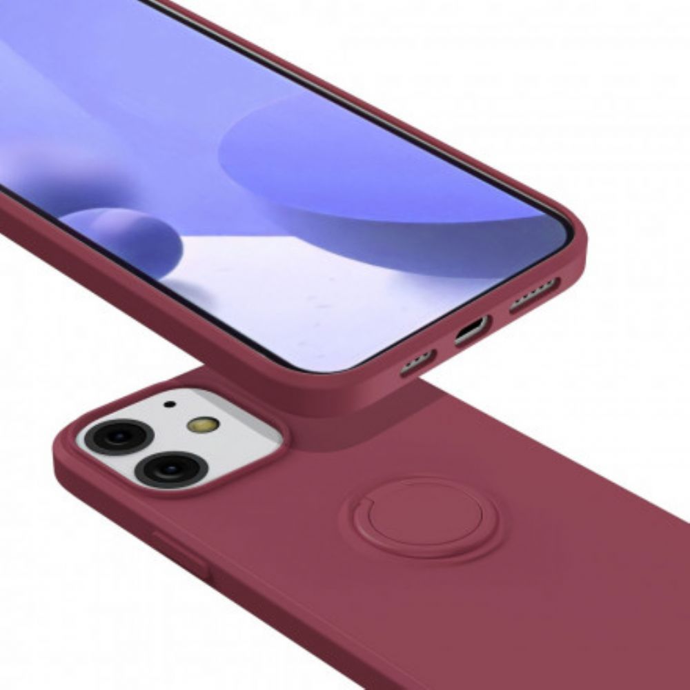 Hoesje voor iPhone 13 Siliconen Met Houder En Koord