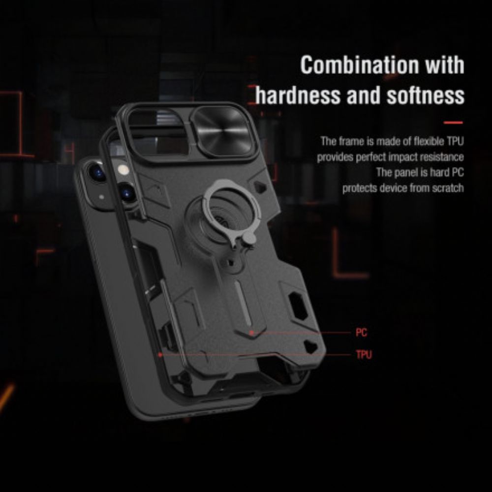 Hoesje voor iPhone 13 Ultrabestendige Nillkin-fotomodulebeschermer