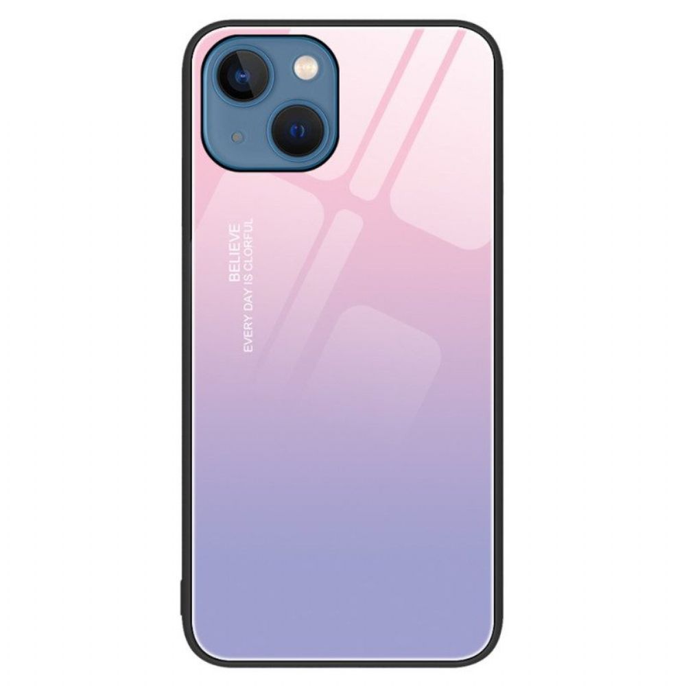 Telefoonhoesje voor iPhone 15 Plus Geloof Gehard Glas