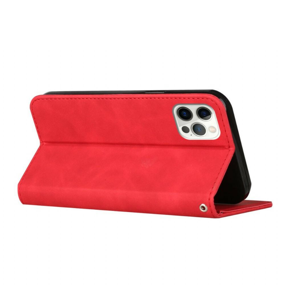 Bescherming Hoesje voor iPhone 13 Pro Max Folio-hoesje S-design Lederen Stijl