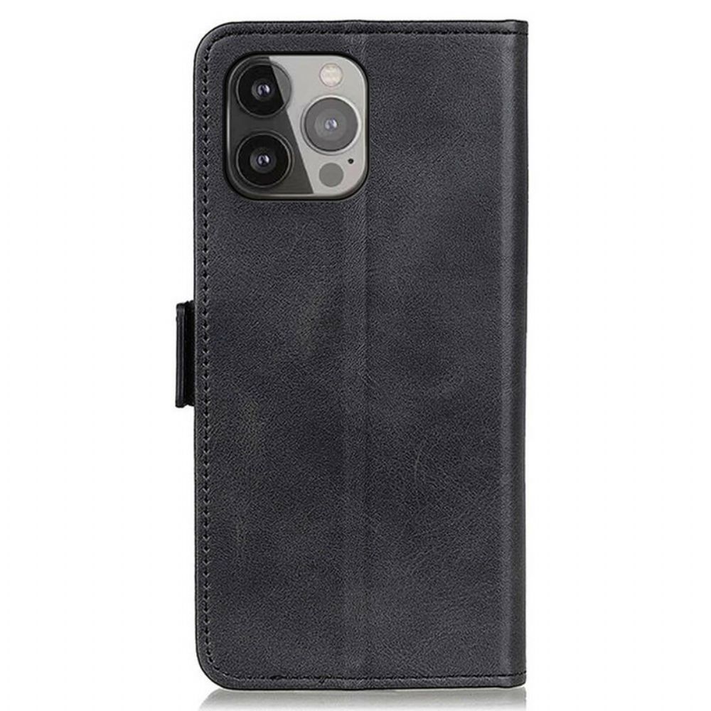 Folio-hoesje voor iPhone 13 Pro Max Flip Case Dubbele Klep