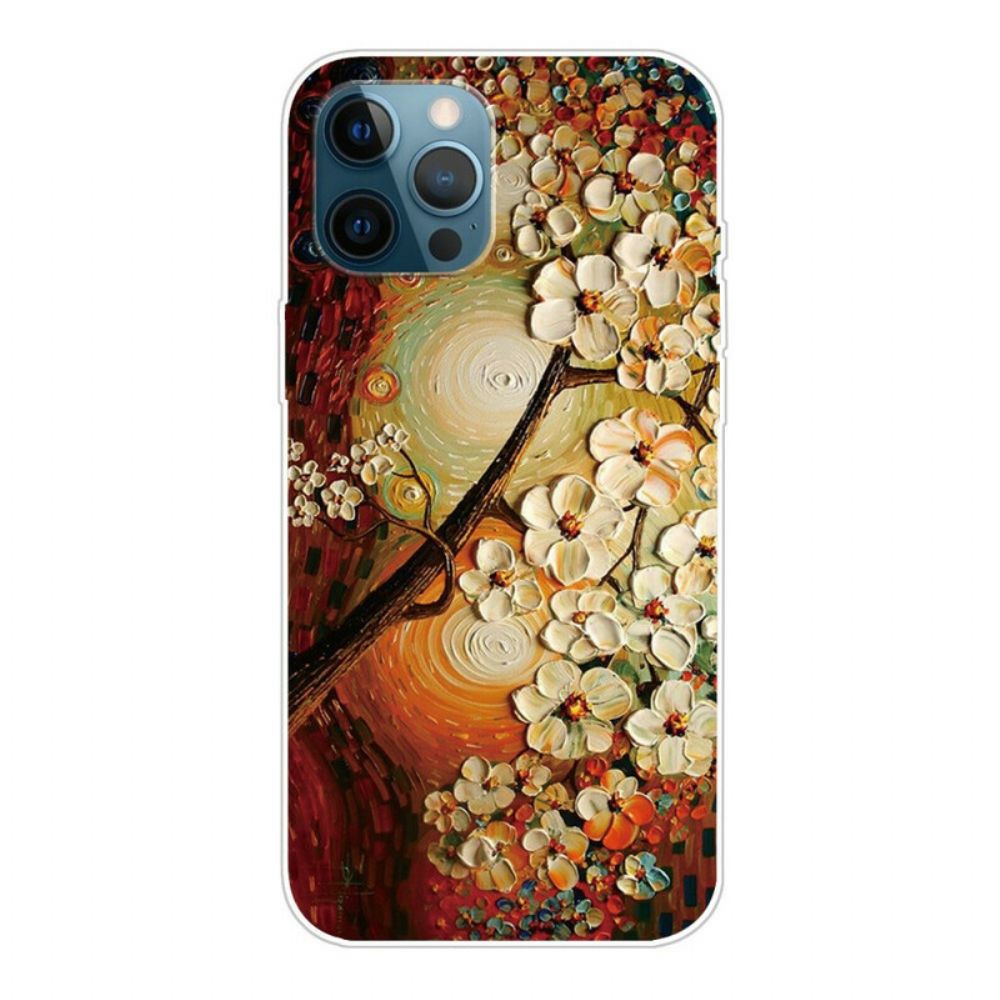 Hoesje voor iPhone 13 Pro Max Flexibele Bloemen