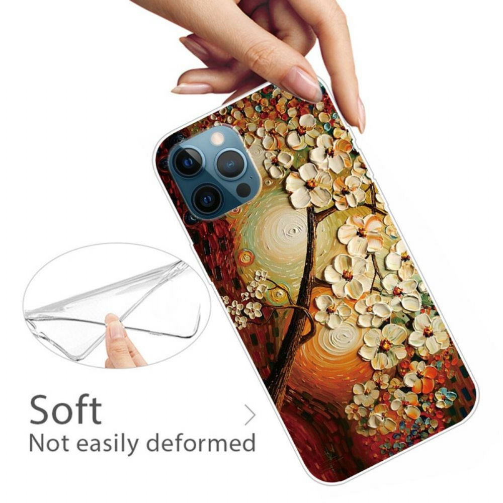 Hoesje voor iPhone 13 Pro Max Flexibele Bloemen