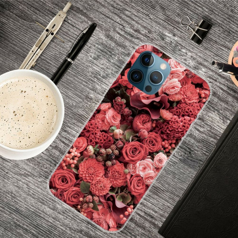 Hoesje voor iPhone 13 Pro Max Intense Bloemen