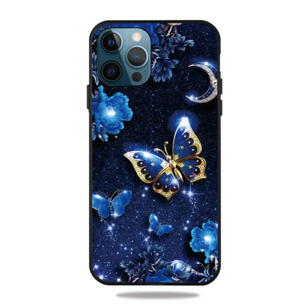 Hoesje voor iPhone 13 Pro Max Vlinder 's Nachts