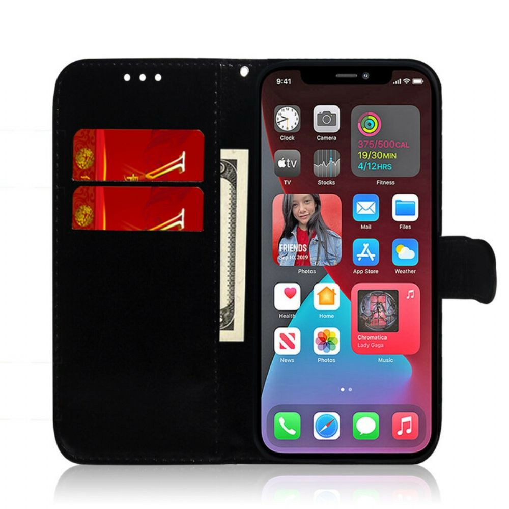 Leren Hoesje voor iPhone 13 Pro Max Spiegel Van Kunstleer