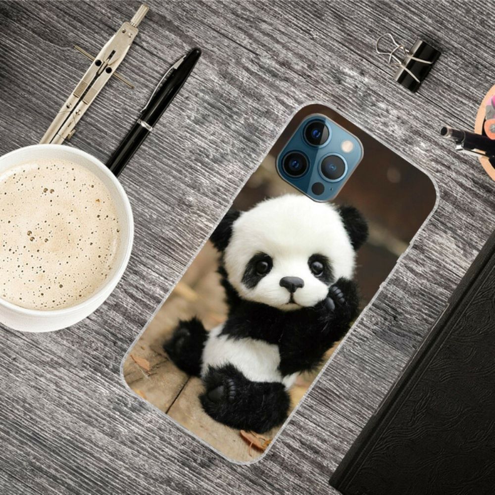 Telefoonhoesje voor iPhone 13 Pro Max Flexibele Panda