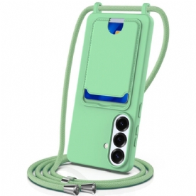 Case Hoesje Samsung Galaxy S26 Plus Telefoonhoesje Kaarthouder En Lanyard