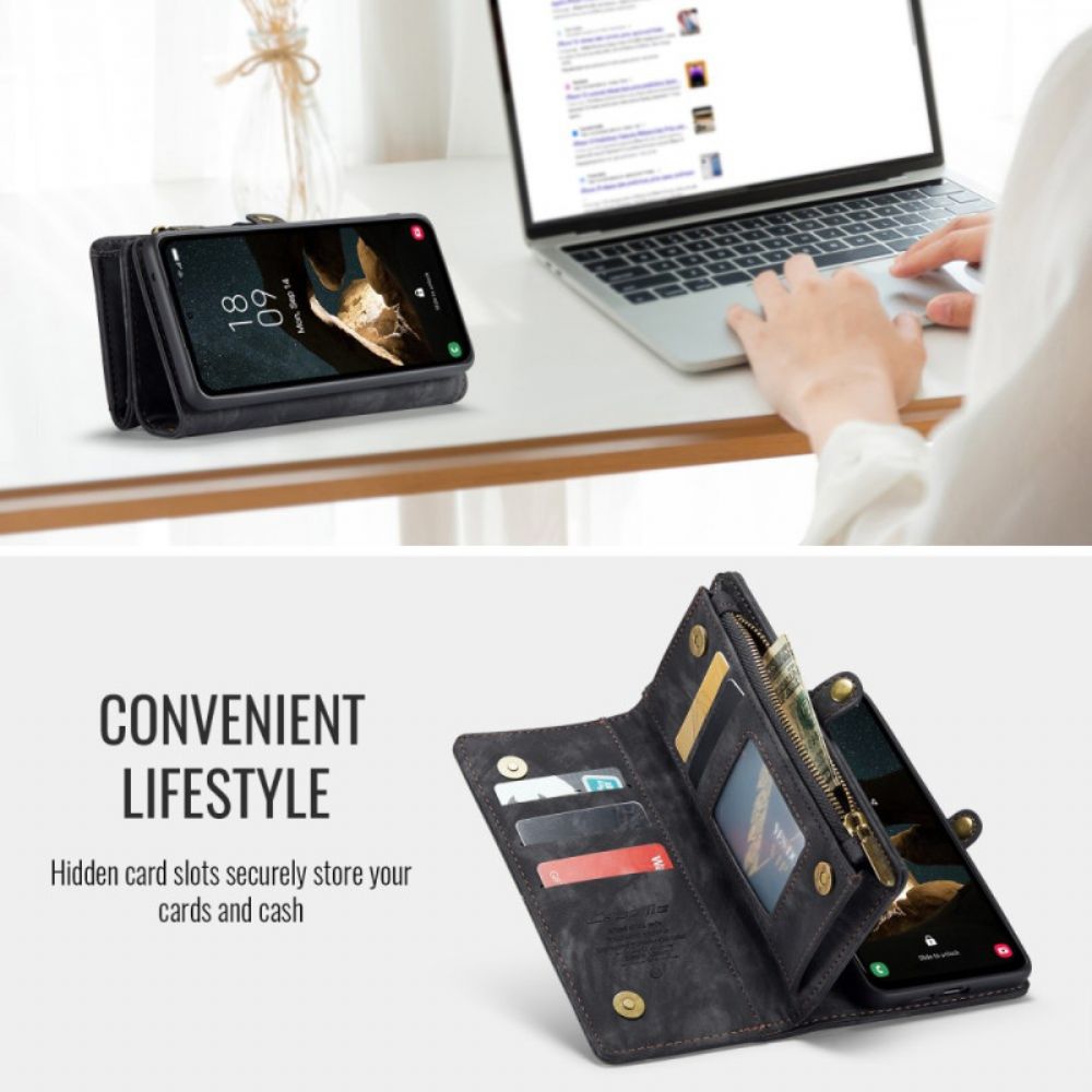 Flip Case Leren Samsung Galaxy S26 Plus Caseme Leerlook