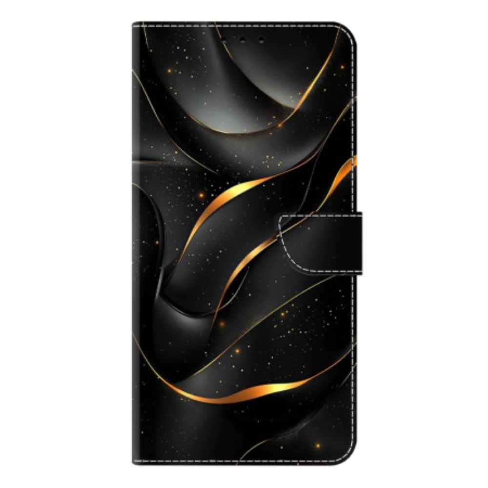Flip Case Leren Samsung Galaxy S26 Plus Gouden Lint