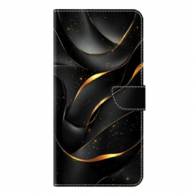 Flip Case Leren Samsung Galaxy S26 Plus Gouden Lint