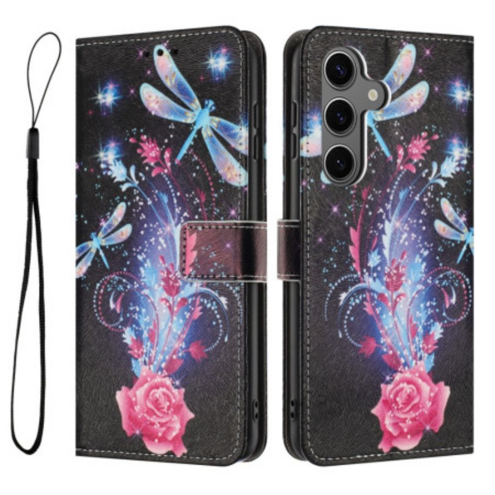 Flip Case Leren Samsung Galaxy S26 Plus Libellen