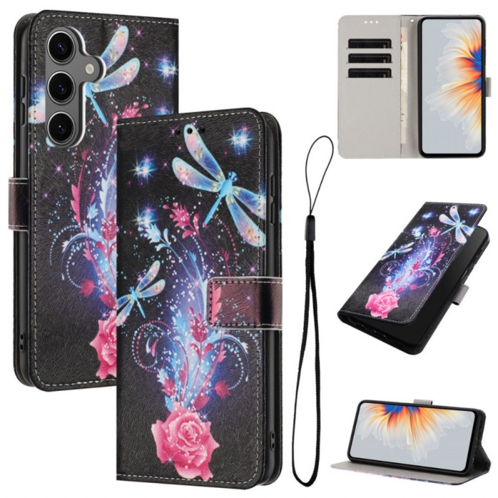 Flip Case Leren Samsung Galaxy S26 Plus Libellen