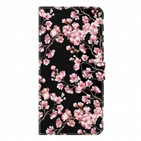 Flip Case Leren Samsung Galaxy S26 Plus Perzikbloesems