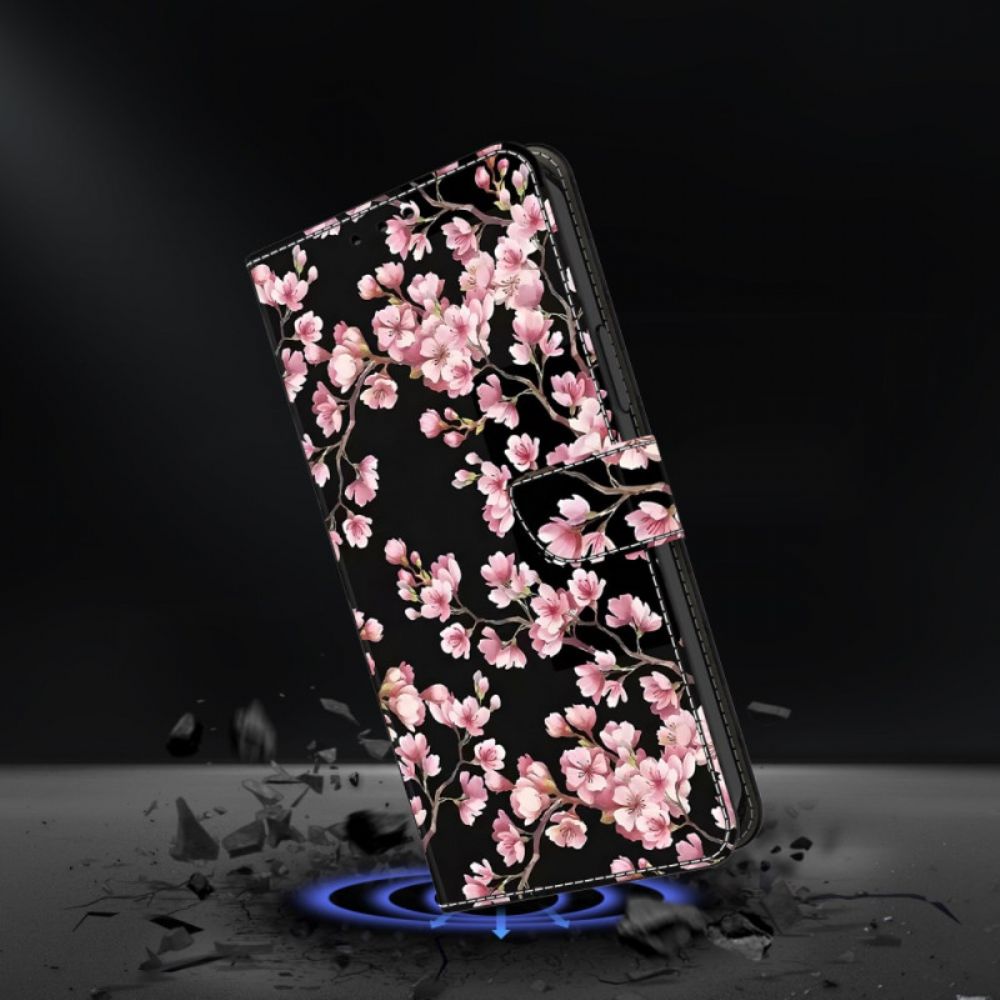 Flip Case Leren Samsung Galaxy S26 Plus Perzikbloesems