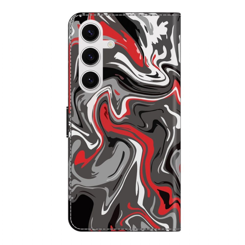 Flip Case Leren Samsung Galaxy S26 Plus Rotsontwerp