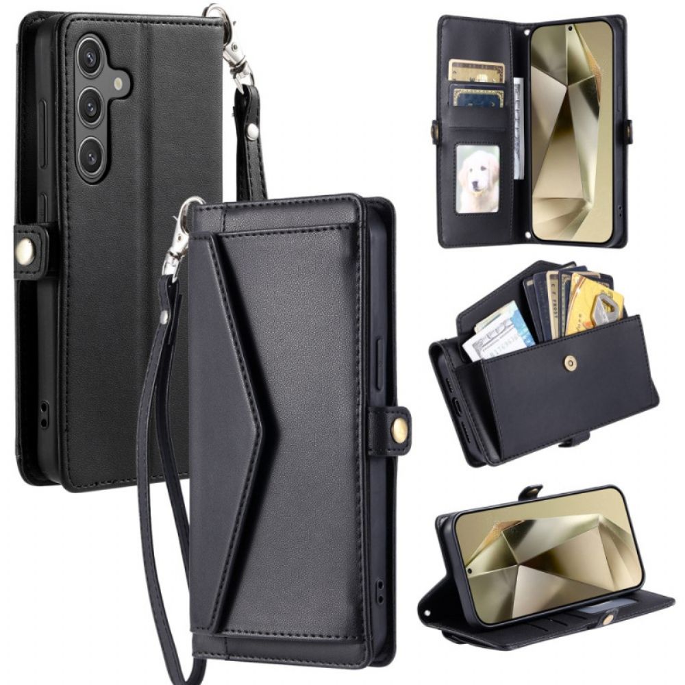 Flip Case Leren Samsung Galaxy S26 Plus Voorvak