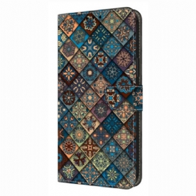 Folio-hoesje Samsung Galaxy S26 Plus Blauw Bloemenpatroon