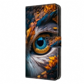 Folio-hoesje Samsung Galaxy S26 Plus Patroon Met Blauwe Ogen