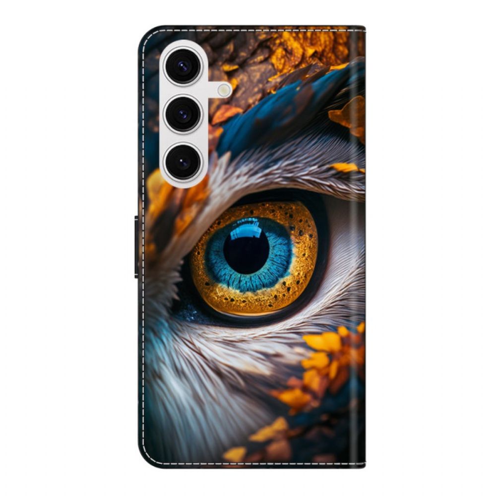 Folio-hoesje Samsung Galaxy S26 Plus Patroon Met Blauwe Ogen