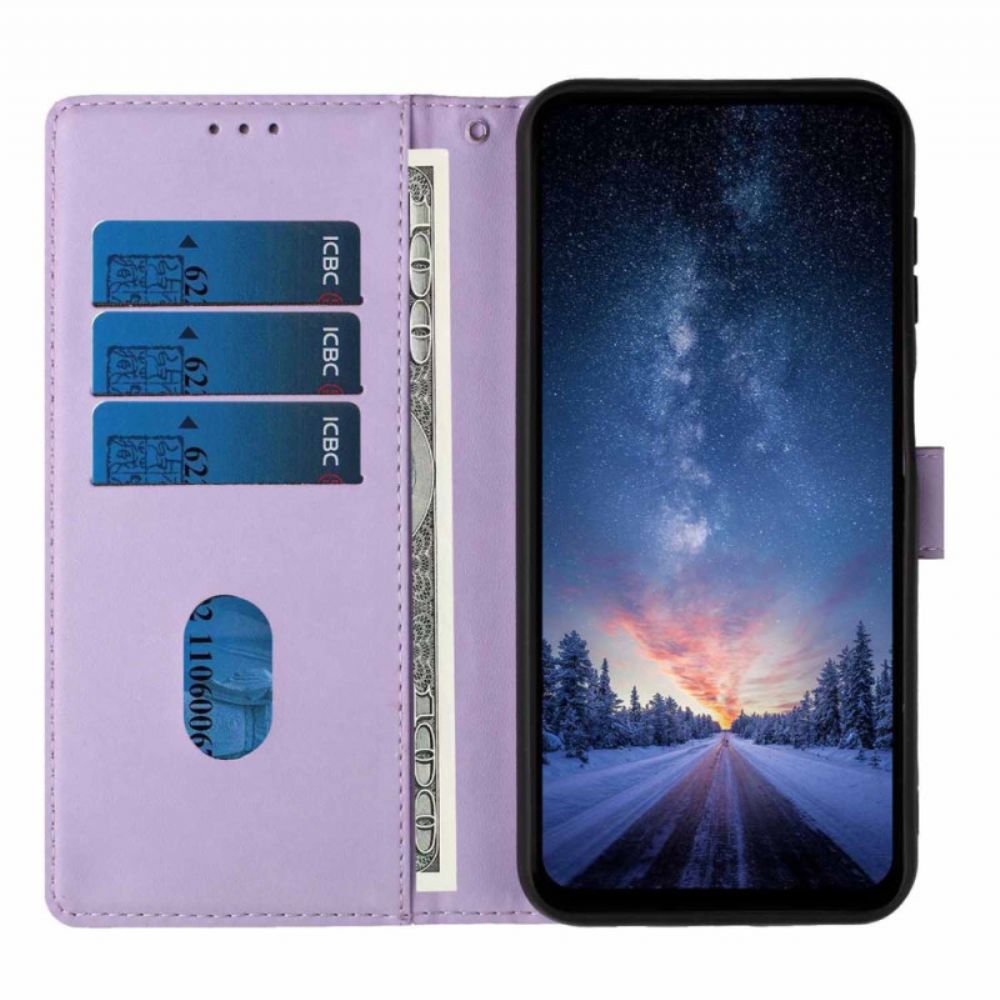 Folio-hoesje Samsung Galaxy S26 Plus Telefoonhoesje Patroon Met Boom En Kat