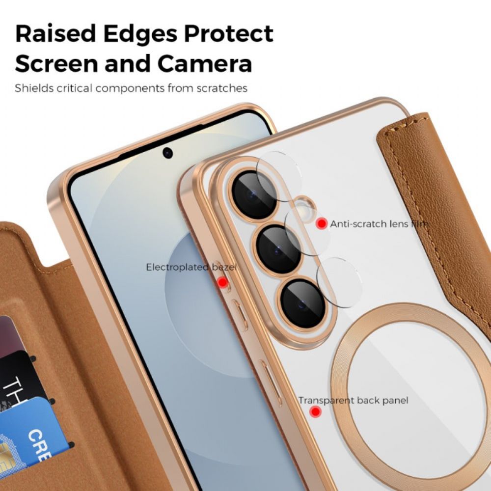 Folio-hoesje Voor Samsung Galaxy S26 Plus Gevoerde Rfid-kaarthouder