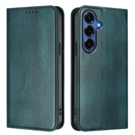 Folio-hoesje Voor Samsung Galaxy S26 Plus Retro Rfid-bescherming Met Textuur