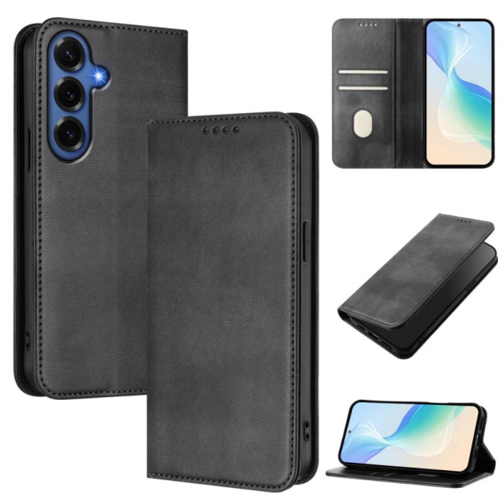 Folio-hoesje Voor Samsung Galaxy S26 Plus Retro Rfid-bescherming Met Textuur