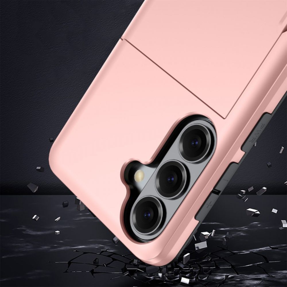 Hoesje Samsung Galaxy S26 Plus Kaarthouder Met Metallic Effect Bescherming Hoesje