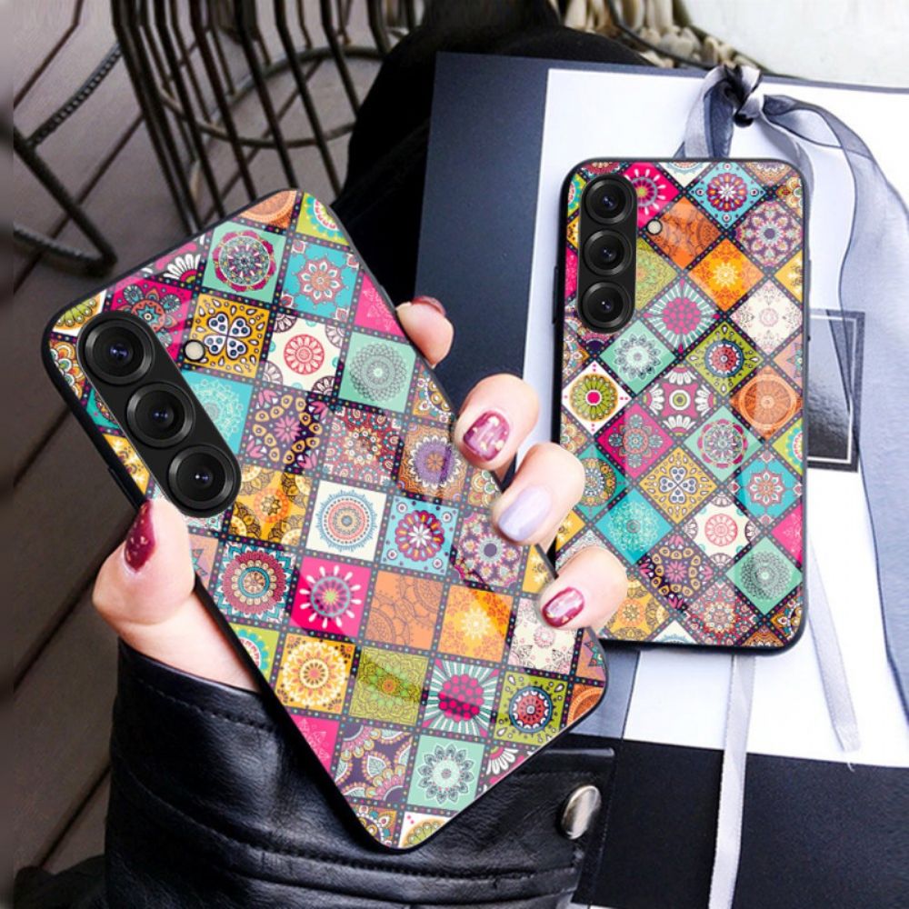 Hoesje Samsung Galaxy S26 Plus Ringhouder En Patchwork Koord Bescherming Hoesje