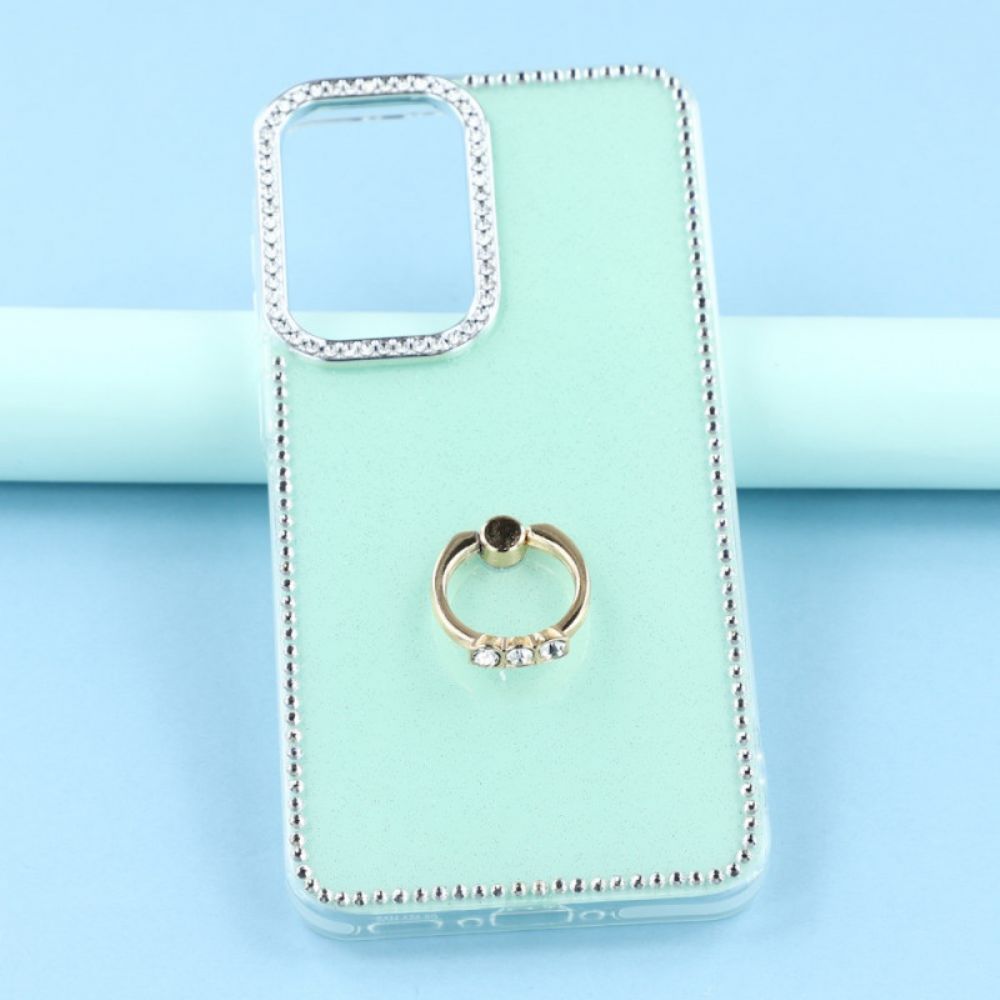 Hoesje Samsung Galaxy S26 Plus Ringhouder En Strass-steentjes Bescherming Hoesje