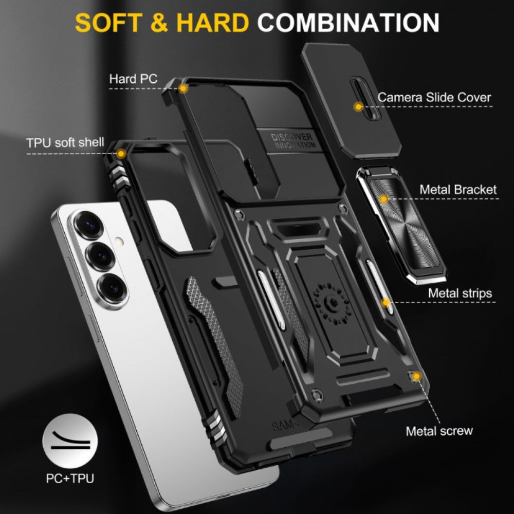 Hoesje Samsung Galaxy S26 Plus Schuifbare Lensbeschermer Bescherming Hoesje