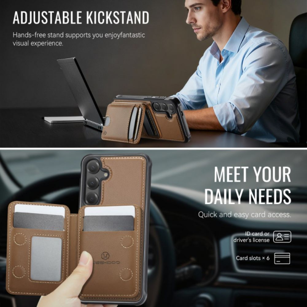 Hoesje Voor Samsung Galaxy S26 Plus Afneembare Kaarthouder Jeehood