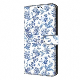 Leren Hoesje Samsung Galaxy S26 Plus Bloemenveld Bescherming Hoesje