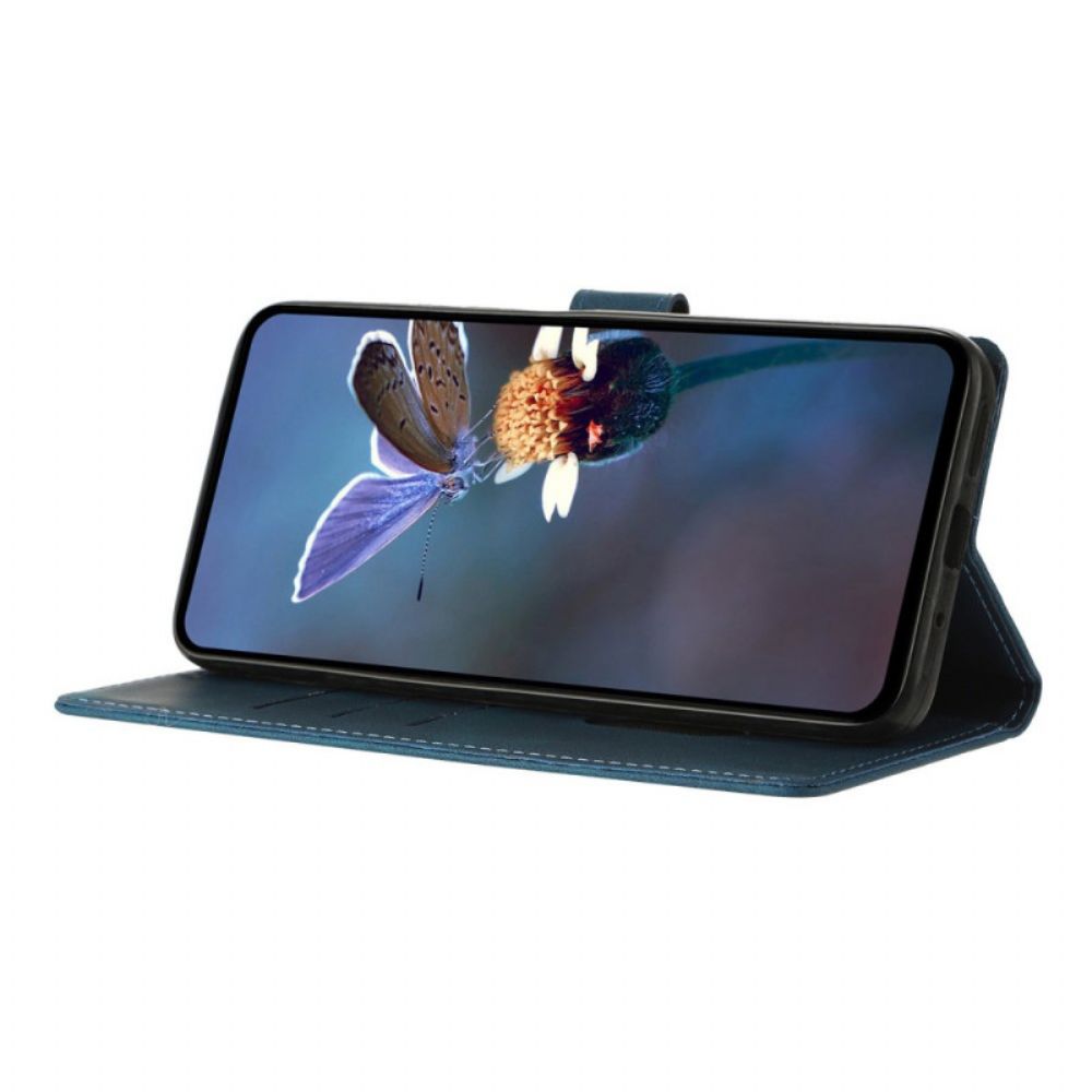 Leren Hoesje Samsung Galaxy S26 Plus Gegraveerde Driehoeken