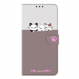 Leren Hoesje Samsung Galaxy S26 Plus Grafisch Katten Bescherming Hoesje