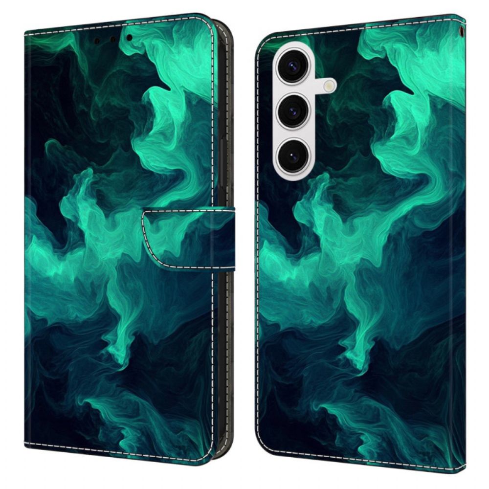 Leren Hoesje Samsung Galaxy S26 Plus Groene Rook