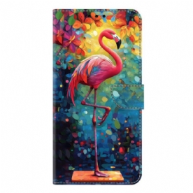 Leren Hoesje Samsung Galaxy S26 Plus Kunstflamingo Bescherming Hoesje