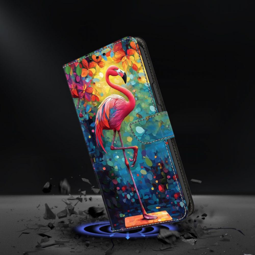Leren Hoesje Samsung Galaxy S26 Plus Kunstflamingo Bescherming Hoesje