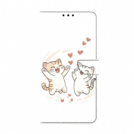 Leren Hoesje Samsung Galaxy S26 Plus Liefdeskatten