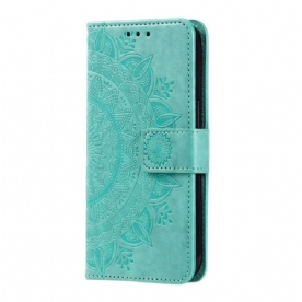 Leren Hoesje Samsung Galaxy S26 Plus Mandala Zon Bescherming Hoesje