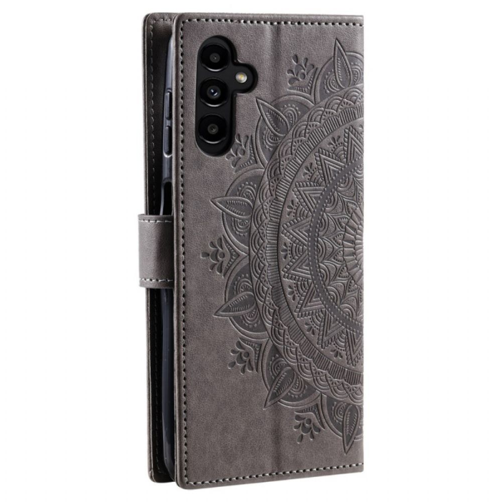 Leren Hoesje Samsung Galaxy S26 Plus Mandala Zon Bescherming Hoesje