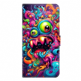 Leren Hoesje Samsung Galaxy S26 Plus Qilin Graffitimotief Bescherming Hoesje
