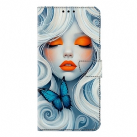 Leren Hoesje Samsung Galaxy S26 Plus Sneeuwvrouw Bescherming Hoesje