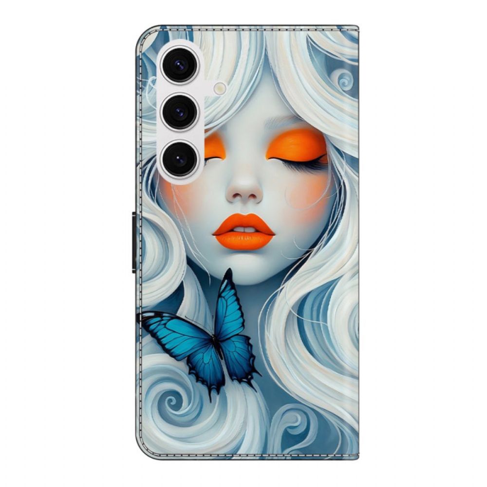 Leren Hoesje Samsung Galaxy S26 Plus Sneeuwvrouw Bescherming Hoesje