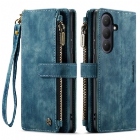 Leren Hoesje Samsung Galaxy S26 Plus Suède-effect Caseme Bescherming Hoesje