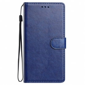 Leren Hoesje Voor Samsung Galaxy S26 Plus Effen Leerlook