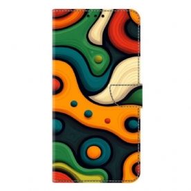 Leren Hoesje Voor Samsung Galaxy S26 Plus Geschilderd Motief