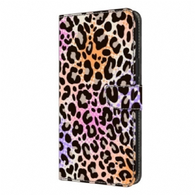 Leren Hoesje Voor Samsung Galaxy S26 Plus Gevlekte Luipaardprint